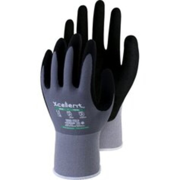 XC3000, Cut A, Nylon-Spandex-Handschuh mit Nitril-Beschichtung, 12er Pack, EAN-Auszeichnung