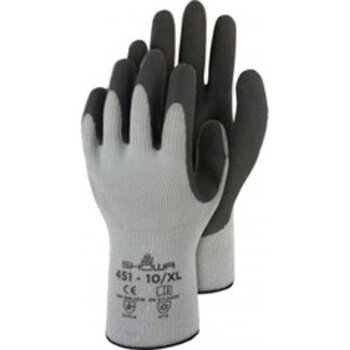 451, Thermo, Acryl-Baumwoll-Handschuh mit Latex-Beschichtung, Polybeutel